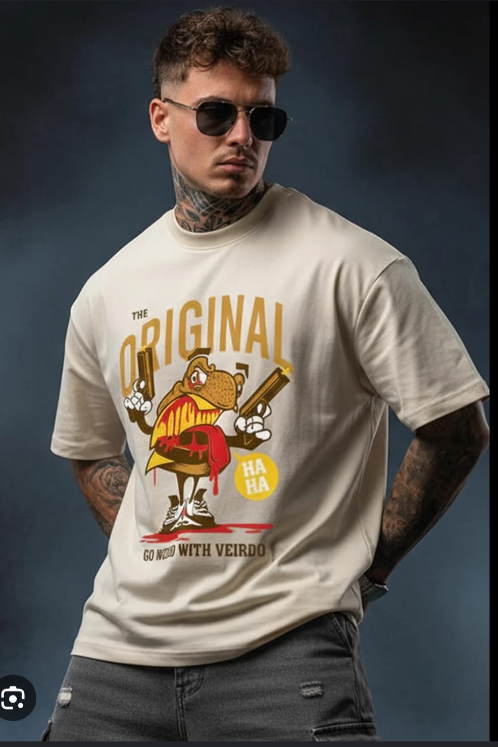 Mens round neck tshirt